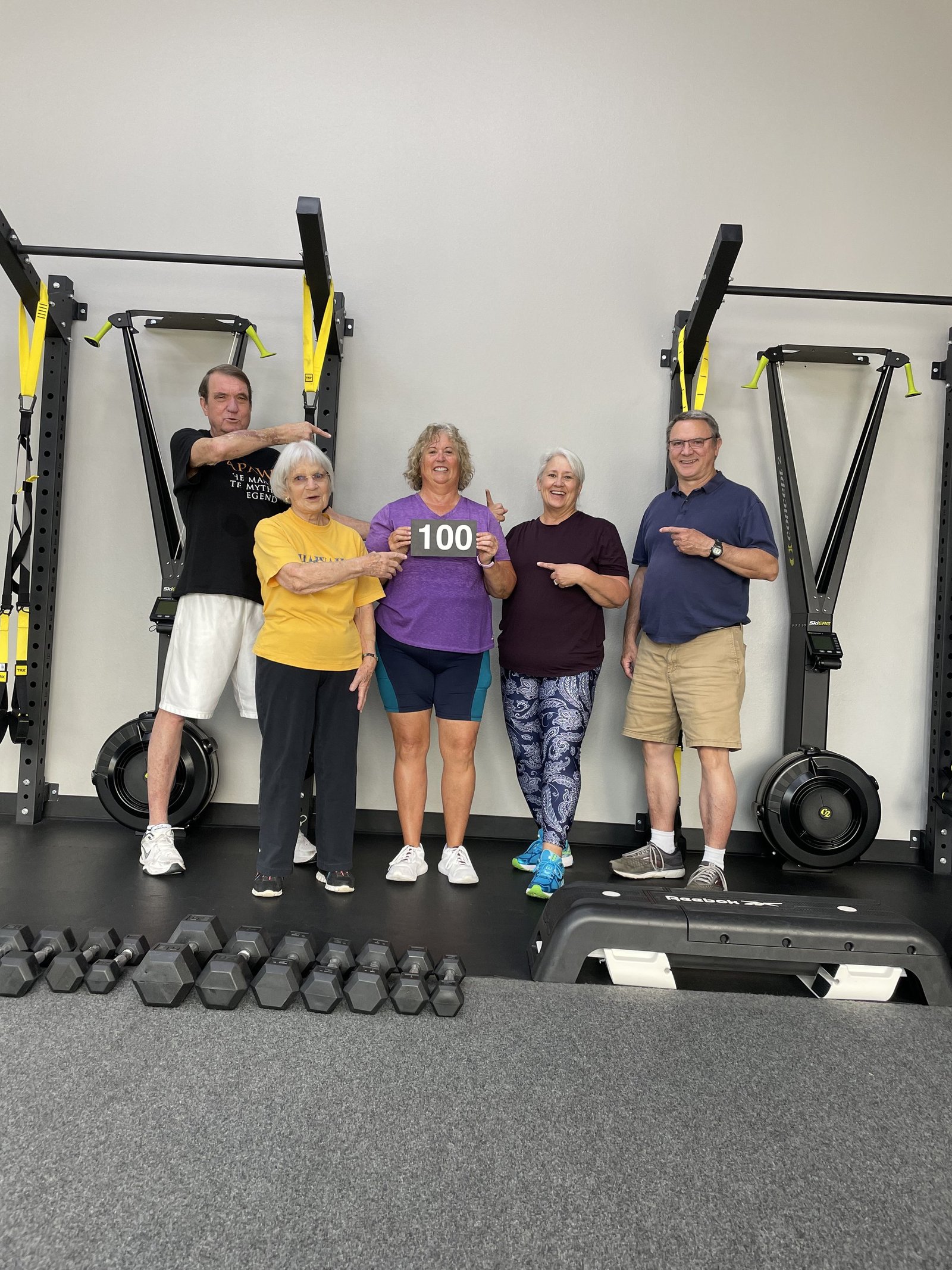 59+ Fitness group class — milestone celebration