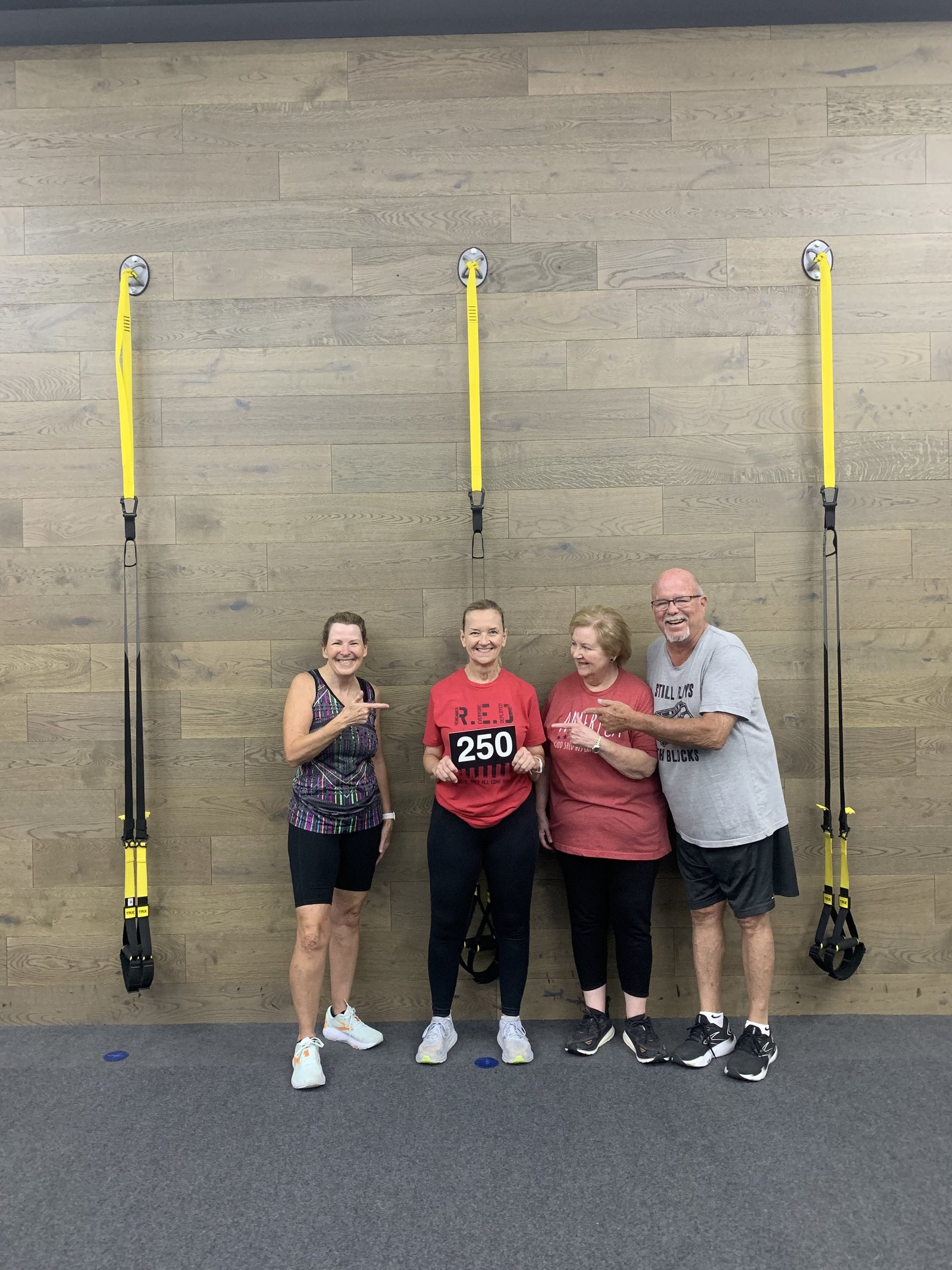 59+ Fitness class — 250 workouts milestone